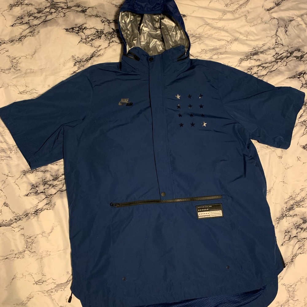 NIKE half zip short sleeve sport windbreaker XL